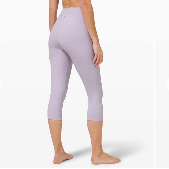 Lululemon Align buttery-soft Nulu™ Crop *21" Lavender Dew Size 4 - Picture 12 of 12